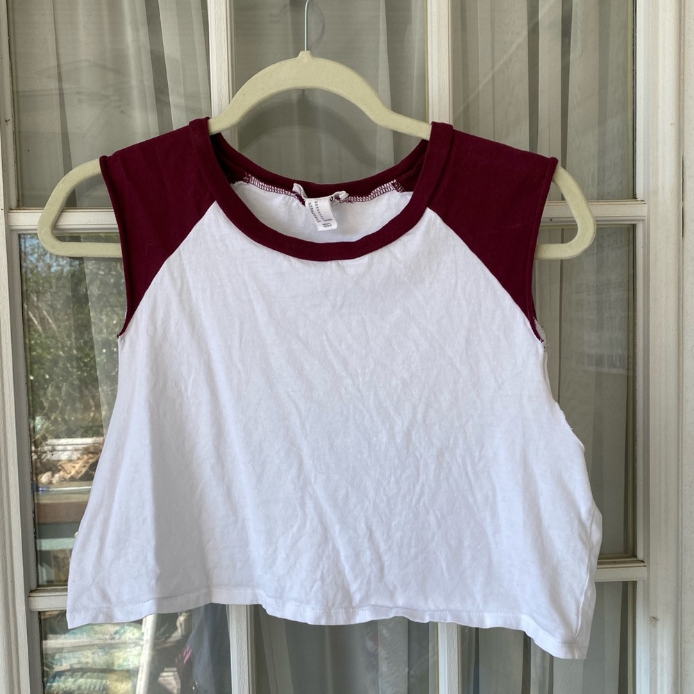 Baseball tee- crop top